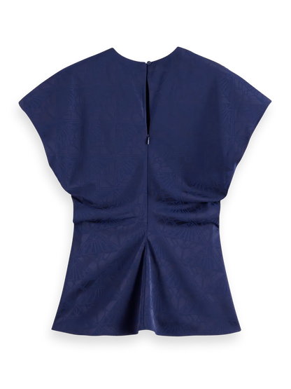 Satin Jacquard Top