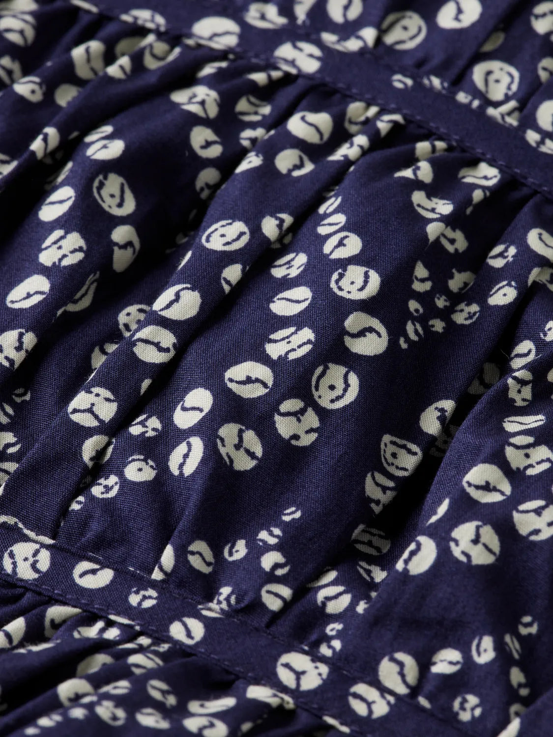 Geometric Gathered Cotton Top