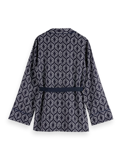 Geometric Printed Pyjama Blazer