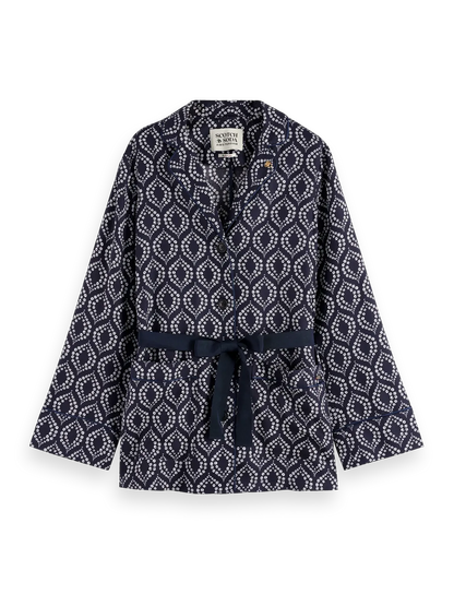 Geometric Printed Pyjama Blazer