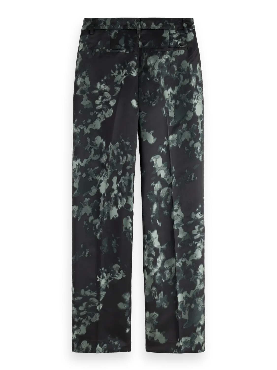 Ripple Floral Jacquard Straight Leg Pant