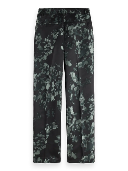 Ripple Floral Jacquard Straight Leg Pant