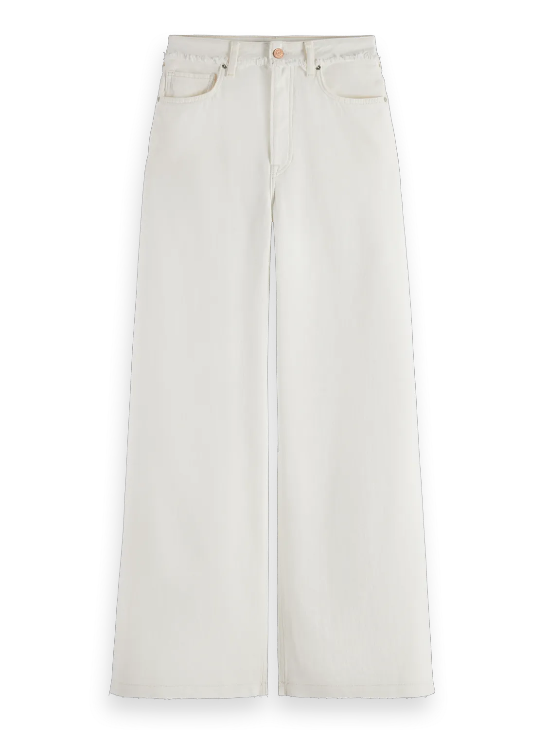 The Wave Wide Leg Jeans | Faded White