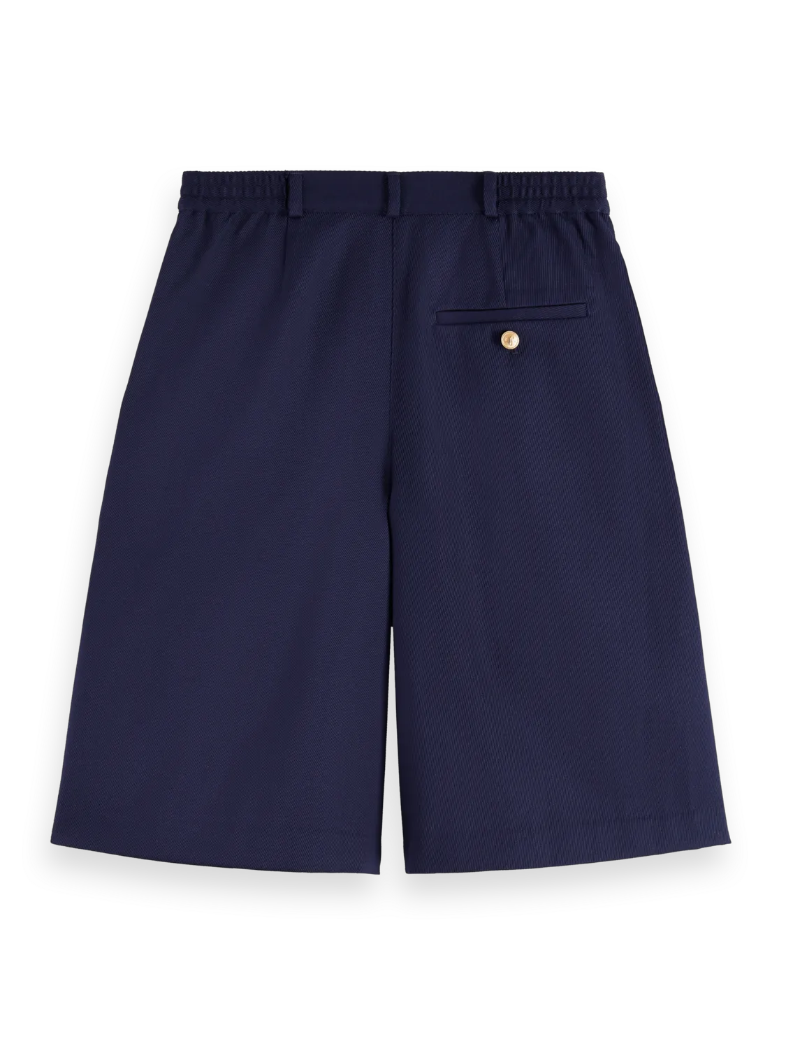 Gabardine Twill Pleated Short