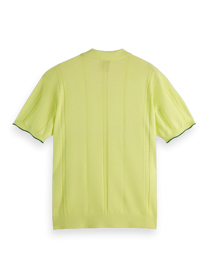 V-Neck Relaxed Fit Knit Polo