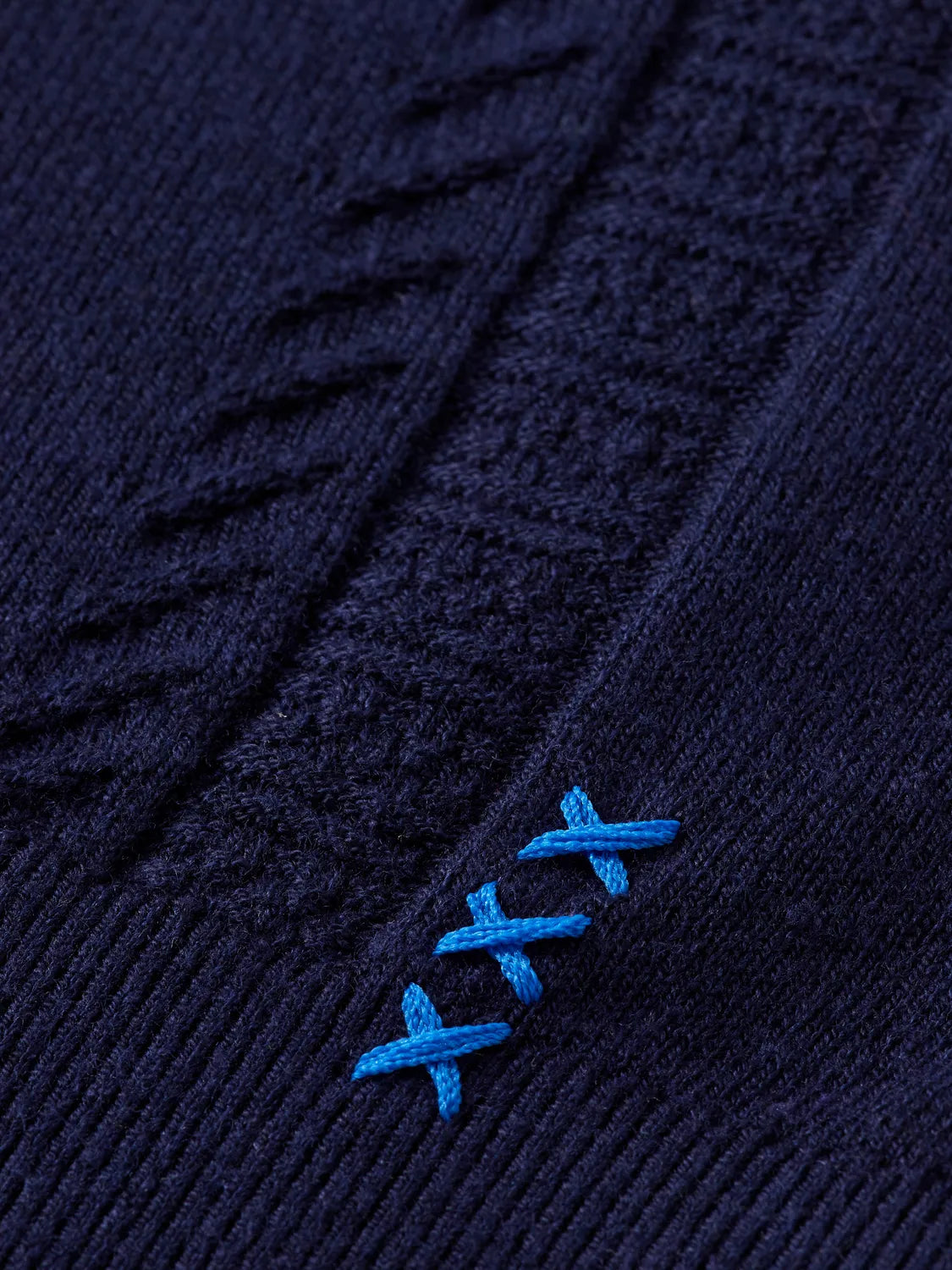 V-Neck Relaxed Fit Knit Polo