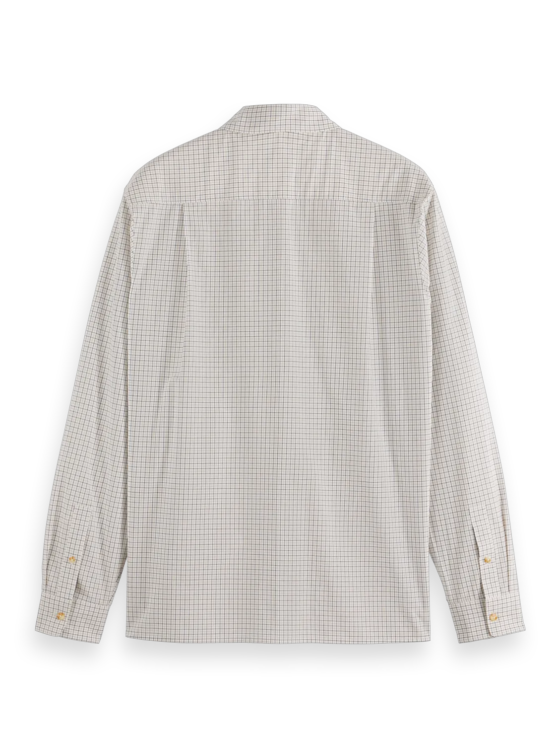Relaxed Fit Yarn-Dyed Micro-Check Shirt