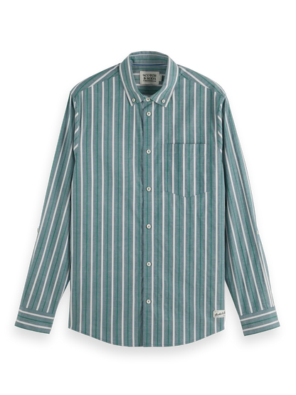 Regular Fit Dobby Stripe Shirt