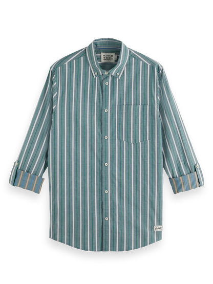 Regular Fit Dobby Stripe Shirt