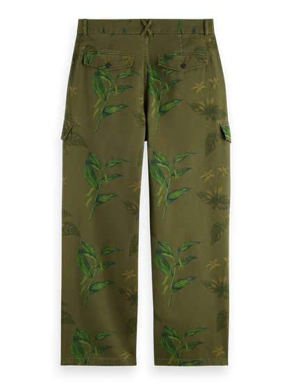 Daze Structured Printed Wide Fit Cargo Pant