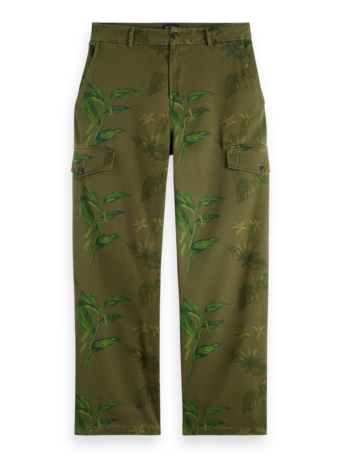Daze Structured Printed Wide Fit Cargo Pant