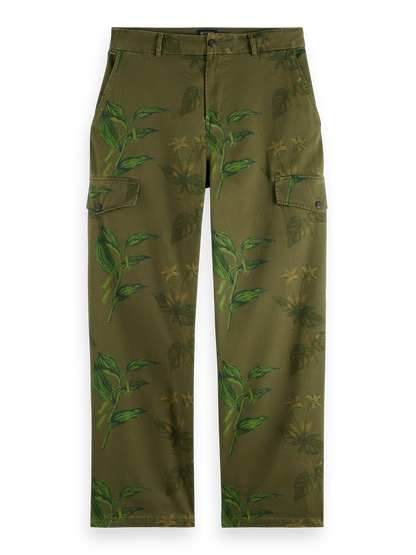 Daze Structured Printed Wide Fit Cargo Pant