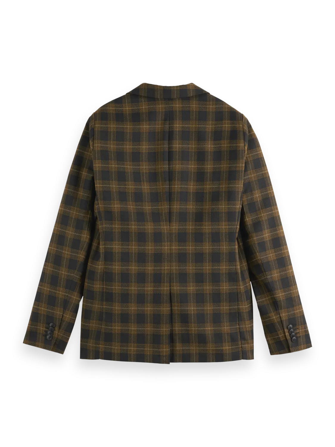 Single-Breasted Yarn-Dyed Check Regular Fit Blazer