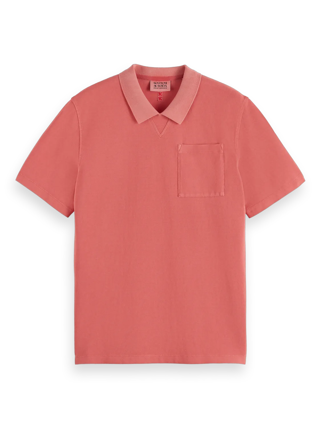 Garment Dye Pique Chest Pocket Polo