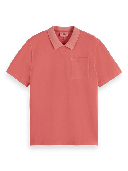 Garment Dye Pique Chest Pocket Polo