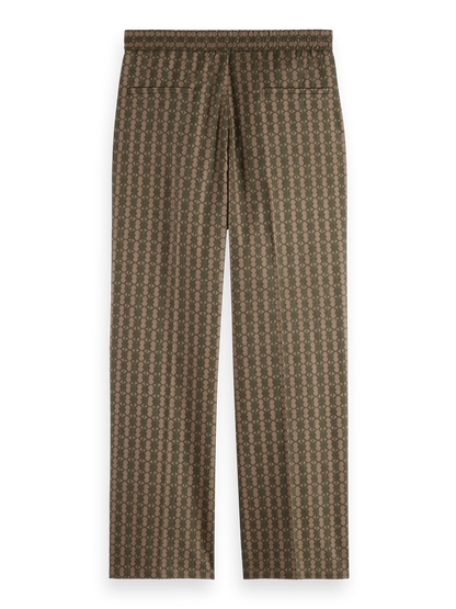 Straight Fit Printed Cotton-Blend Jogger