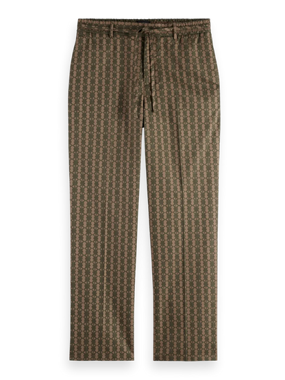 Straight Fit Printed Cotton-Blend Jogger