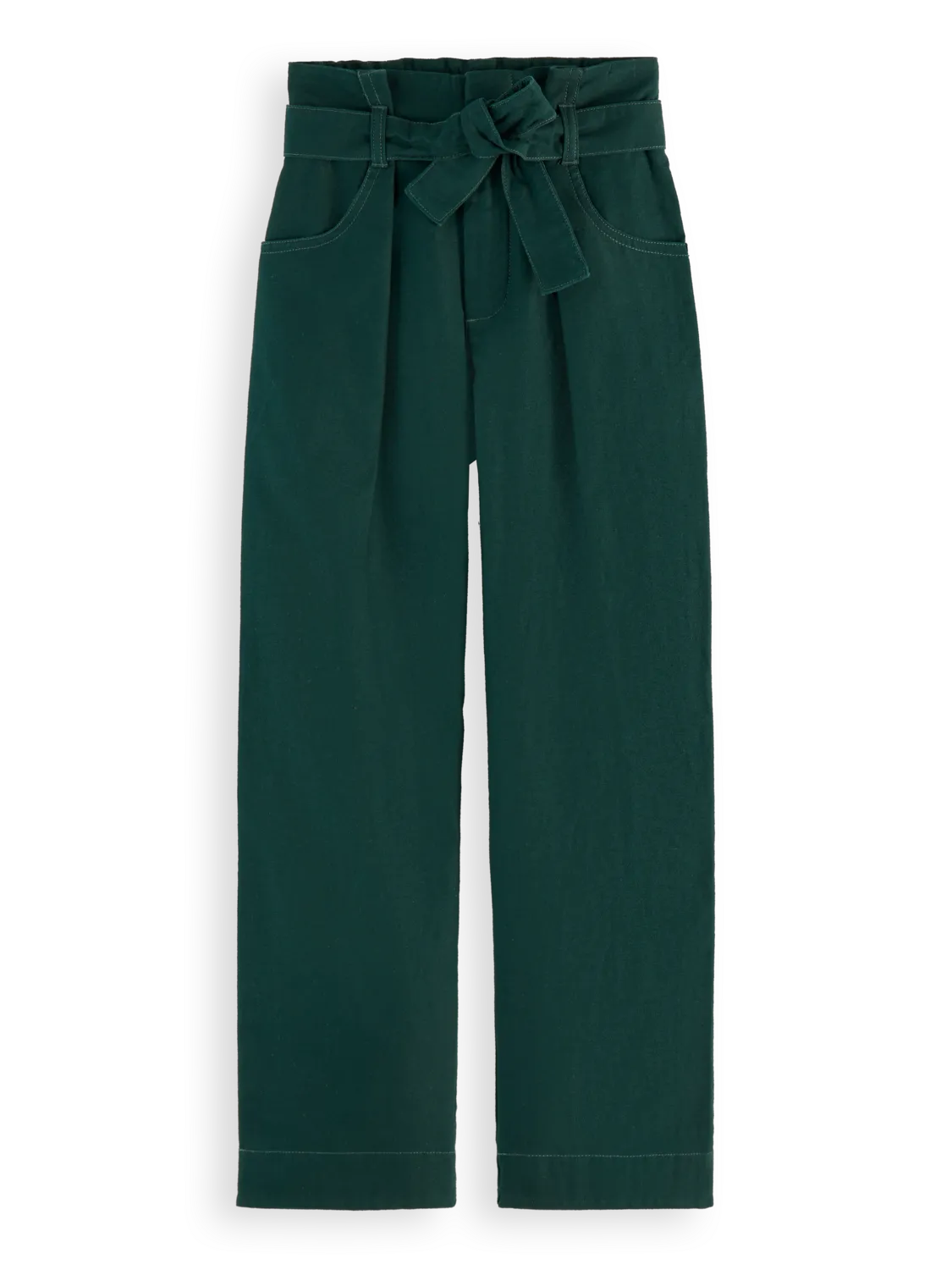 Girls' Paperbag Tie Tapered Pants