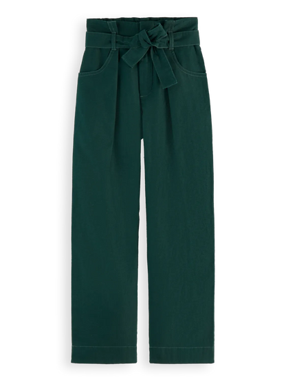 Girls' Paperbag Tie Tapered Pants