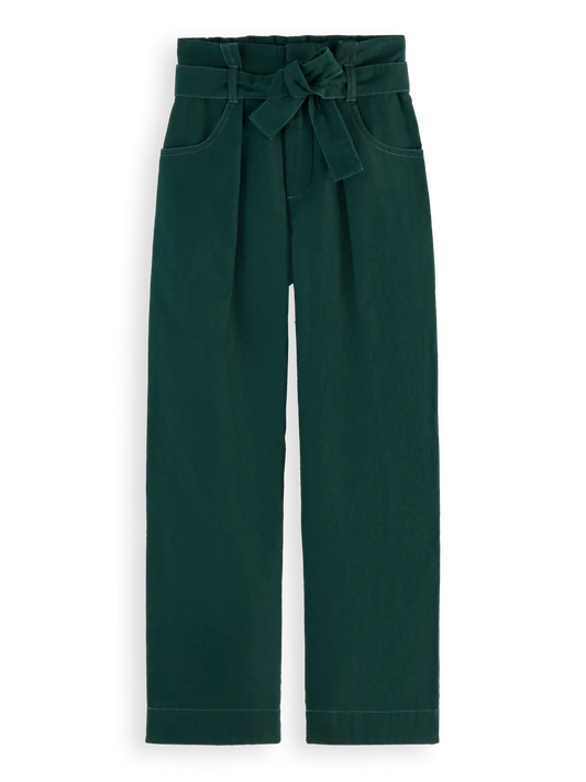 Girls' Paperbag Tie Tapered Pants