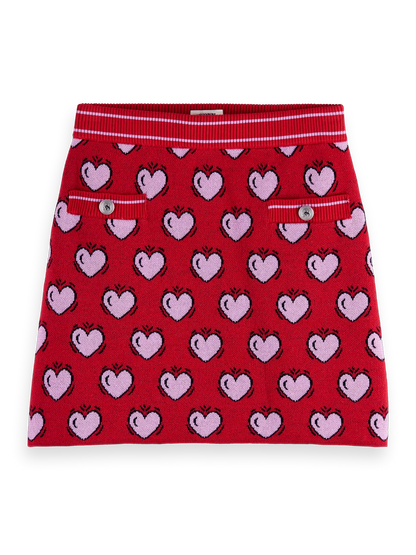 Scotch & Soda x Burton Morris Heart Printed Skirt