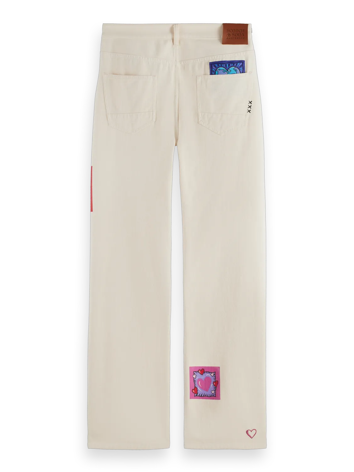 Scotch & Soda x Burton Morris Unisex Straight Leg Jeans | Ecru Love