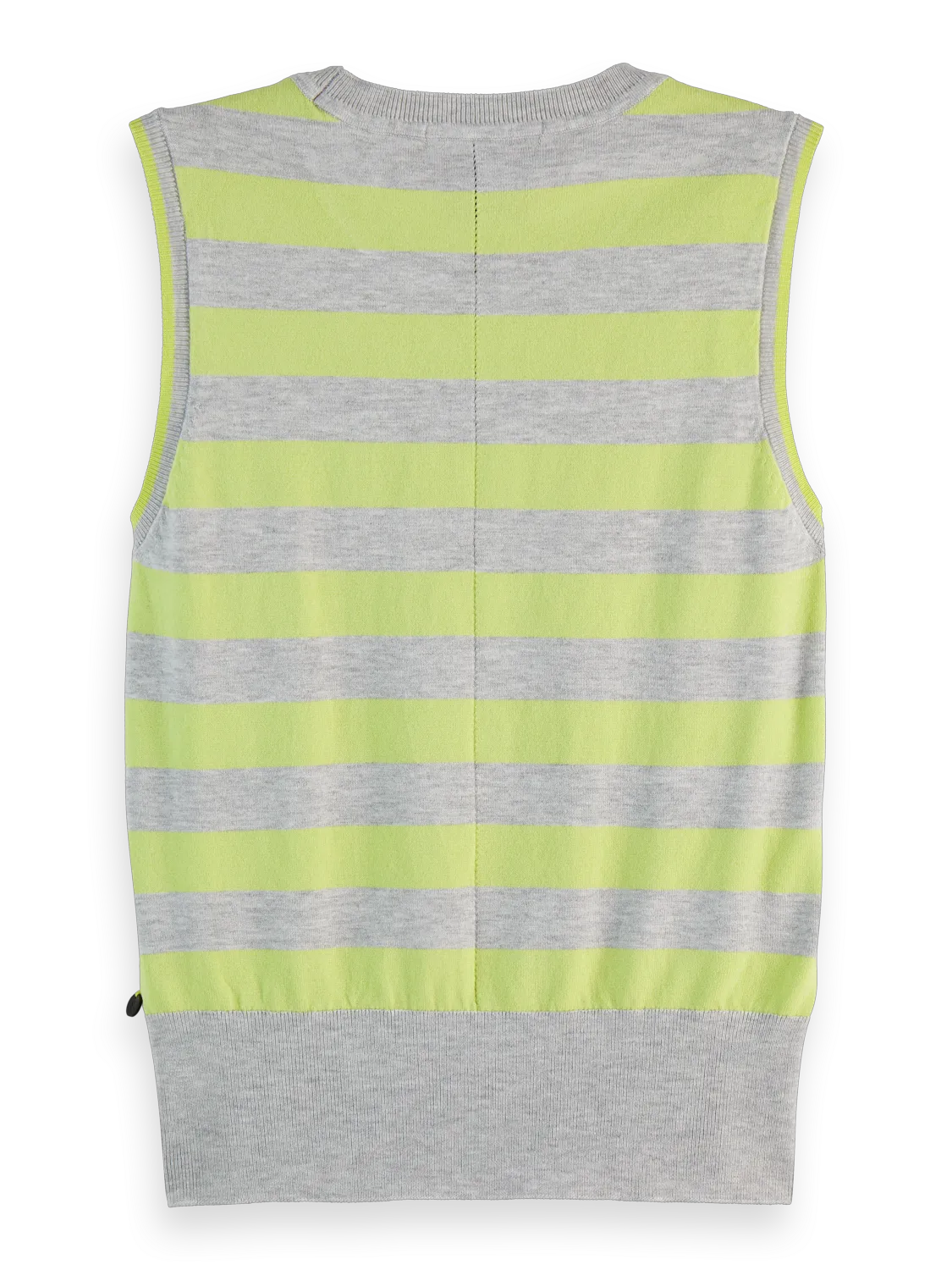 Stripe Crew Neck Relaxed Knit Vest