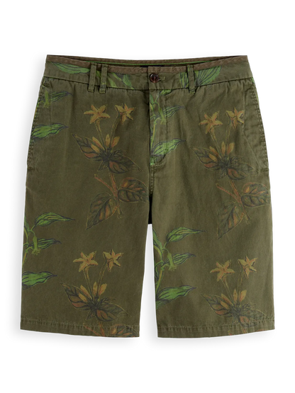 Printed Cotton Relaxed Fit Short