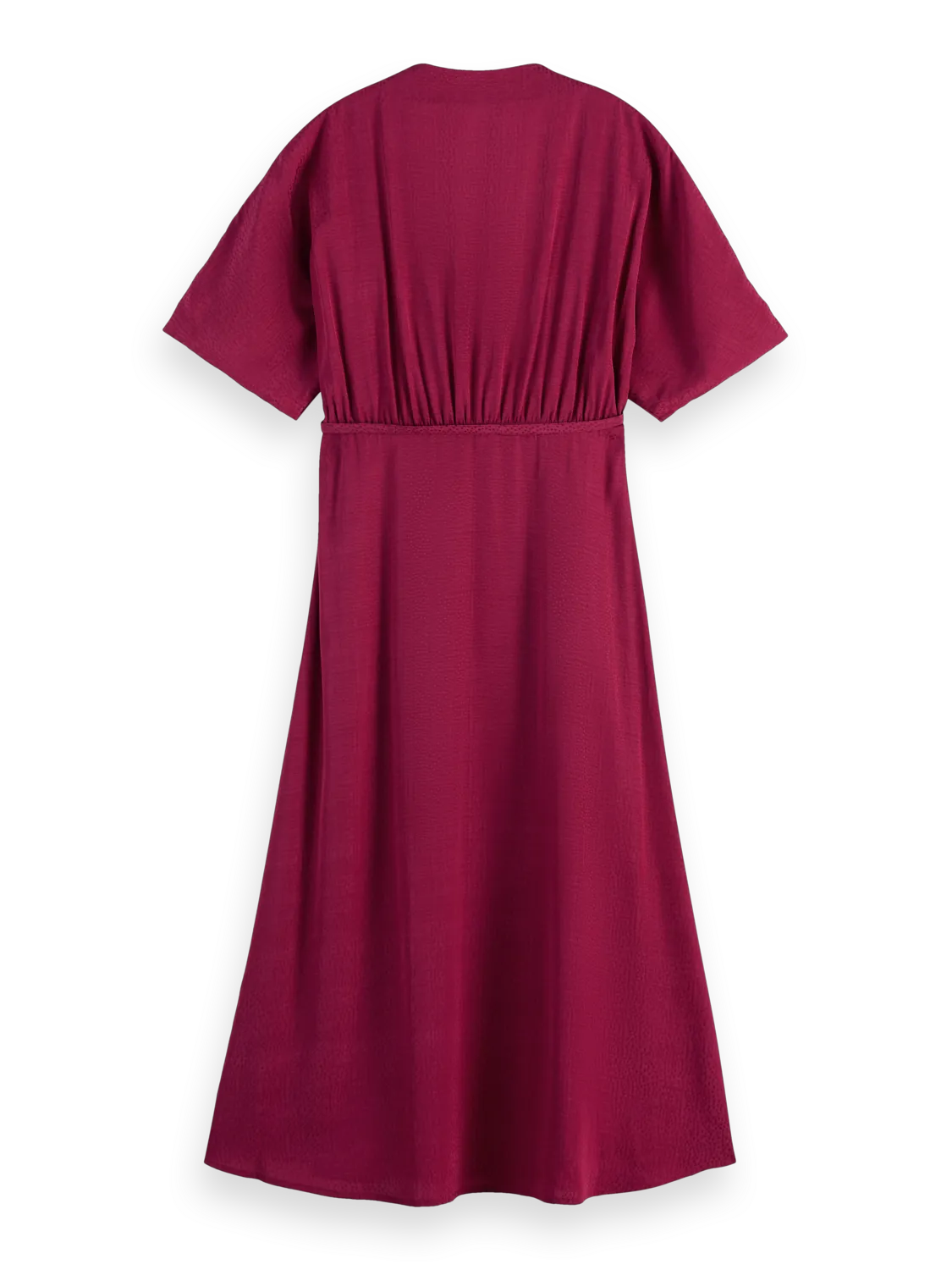 Jacquard Midi Wrap Dress