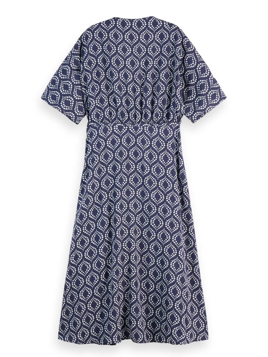 Jacquard Midi Wrap Dress