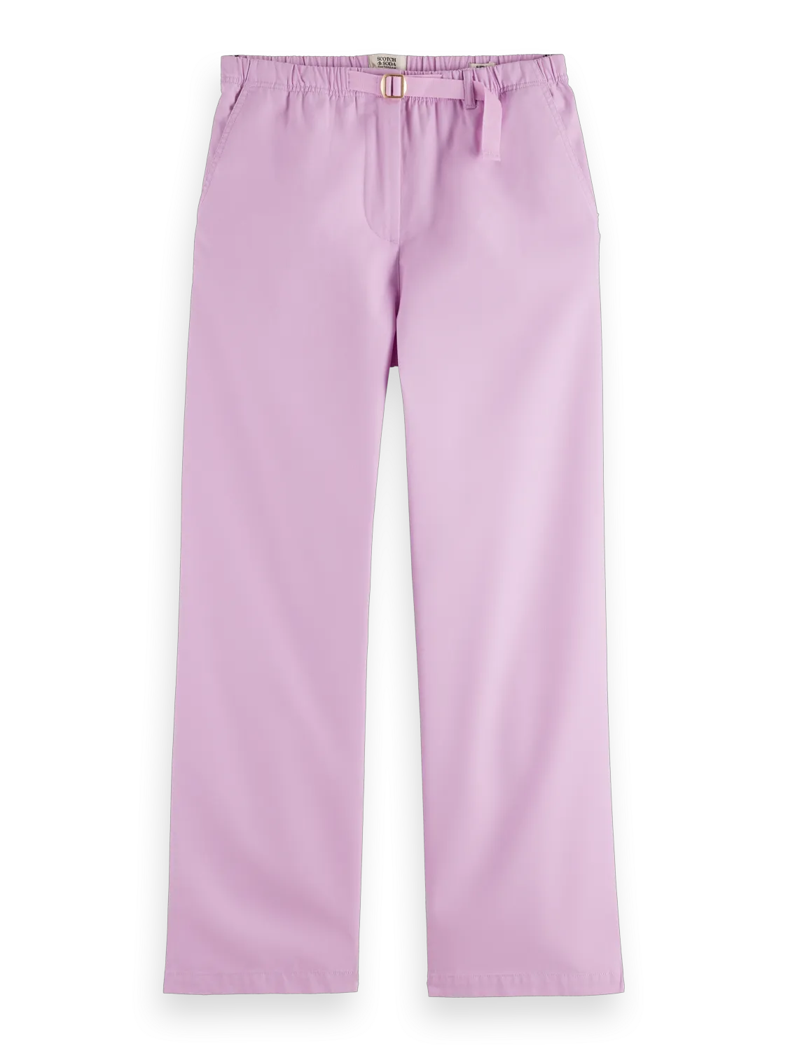 Ezra High-Rise Wide-Leg Belted Pant