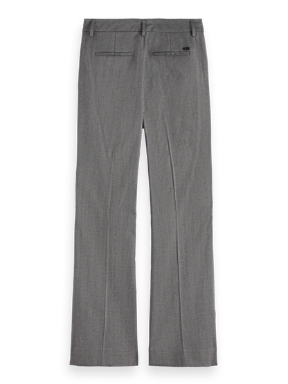 Violet Herringbone High Rise Flare Pant