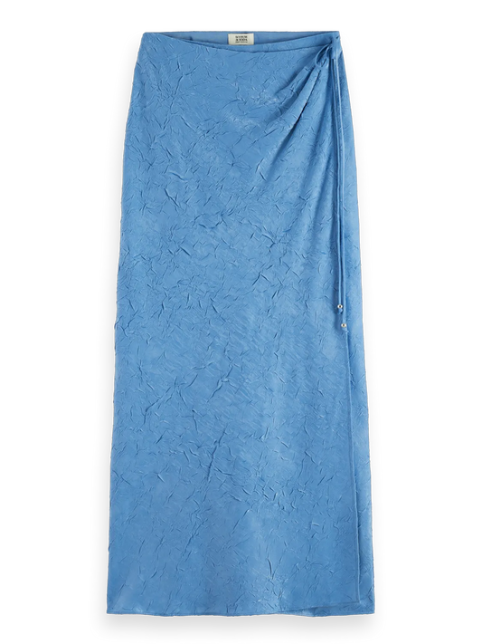 Crushed Satin Skirt