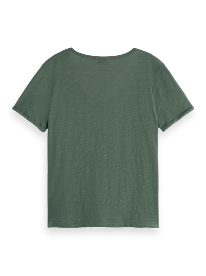 U-Neck Slub Regular Fit T-Shirt