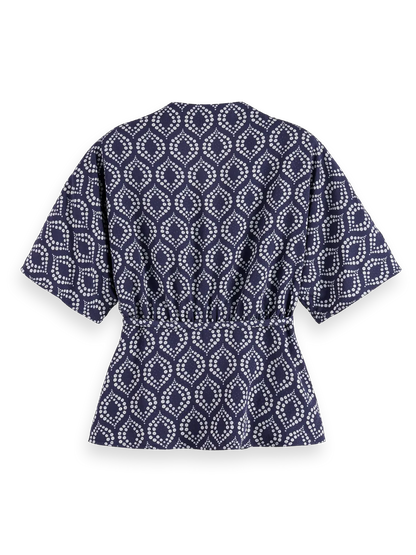 Jacquard Wrap Top