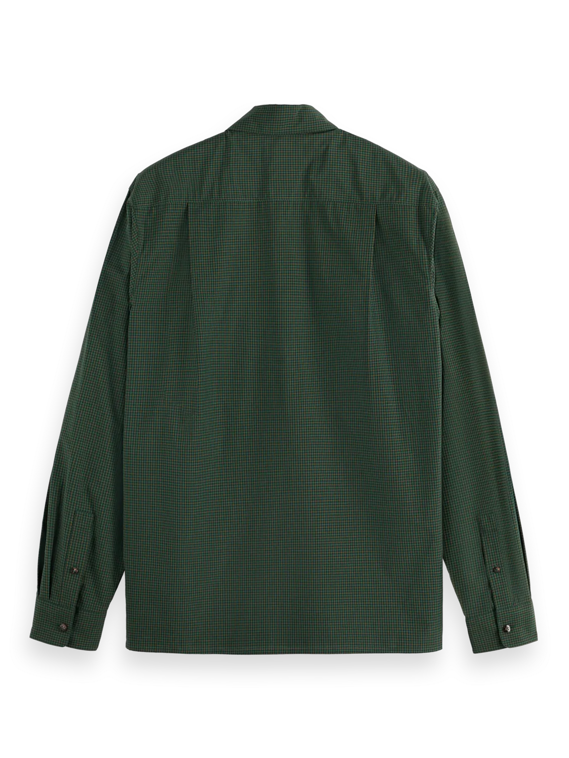 Relaxed Fit Yarn-Dyed Micro-Check Shirt