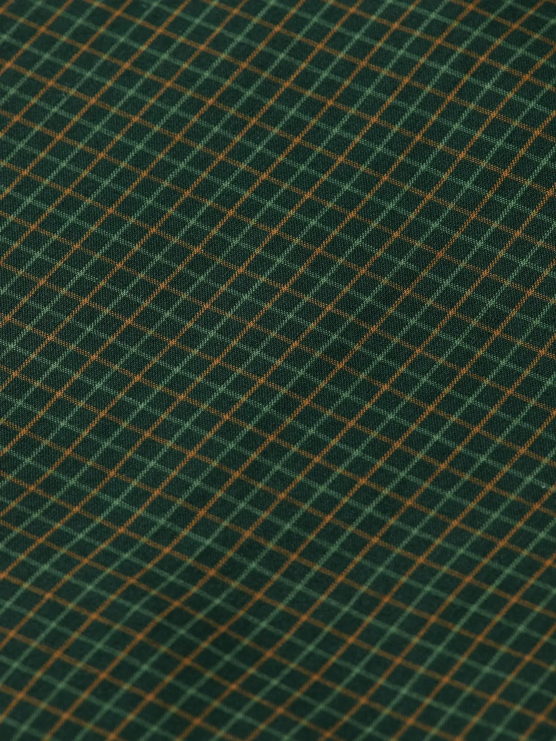 Relaxed Fit Yarn-Dyed Micro-Check Shirt