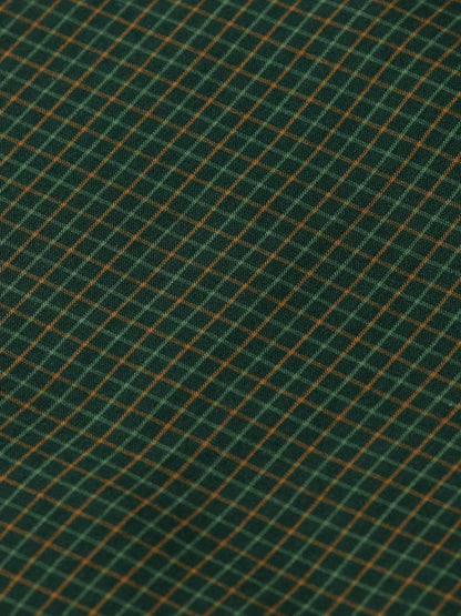 Relaxed Fit Yarn-Dyed Micro-Check Shirt