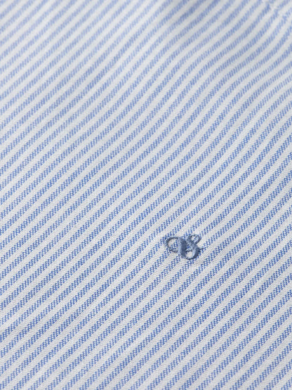 Essentials — Girlfriend Striped Oxford Shirt