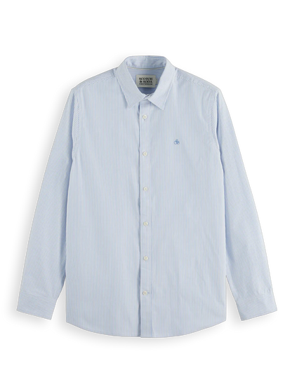 Essentials — Oxford Stripe Button Down Shirt