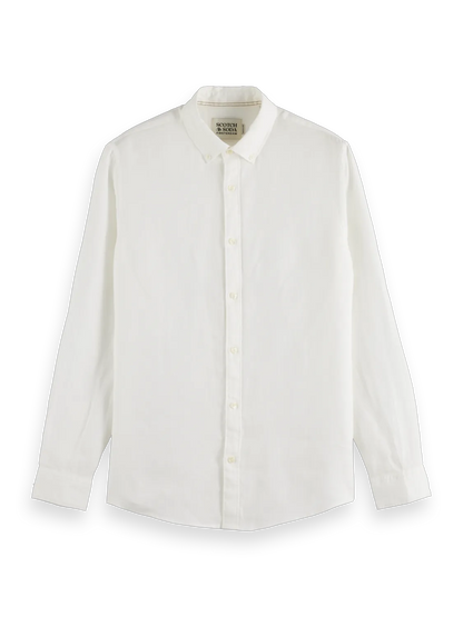 Essentials — Linen Long Sleeve Button-Down Shirt