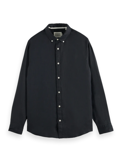 Essentials — Linen Long Sleeve Button-Down Shirt