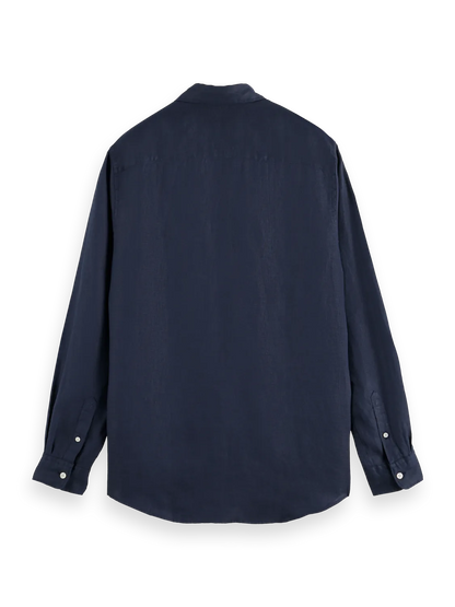 Essentials — Linen Long Sleeve Button-Down Shirt