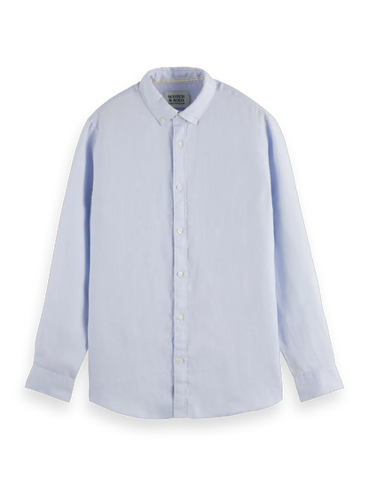 Essentials — Linen Long Sleeve Button-Down Shirt