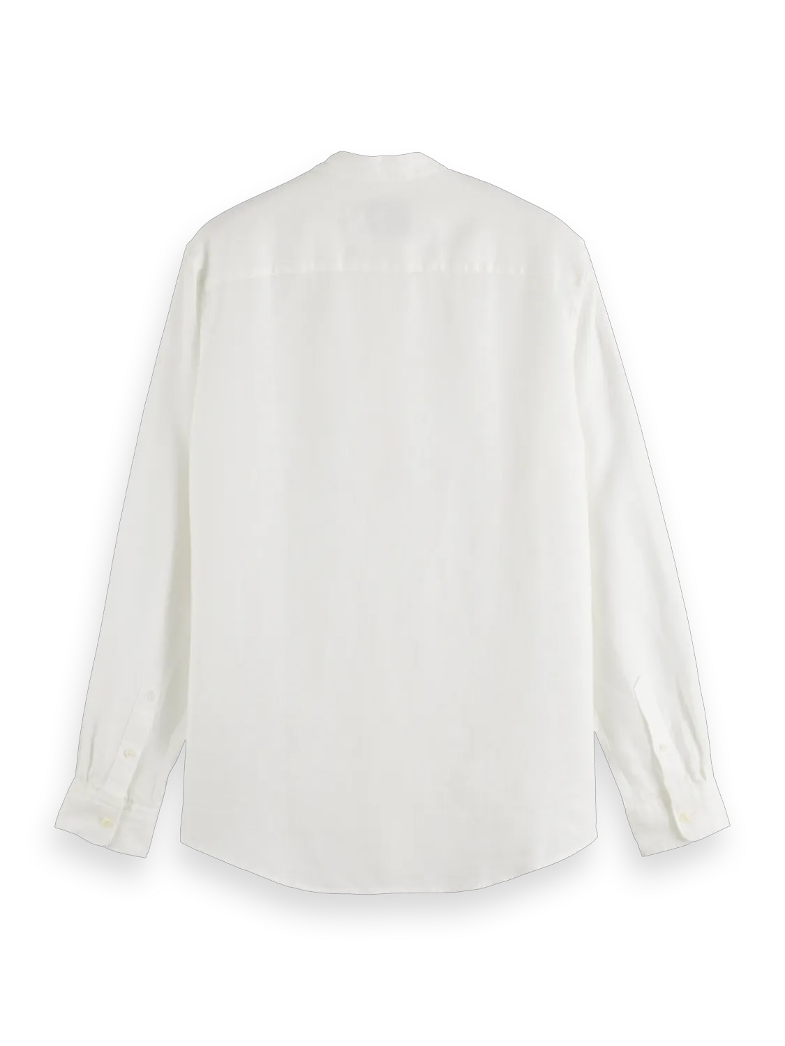 Essentials — Linen Stand Up Collar Shirt