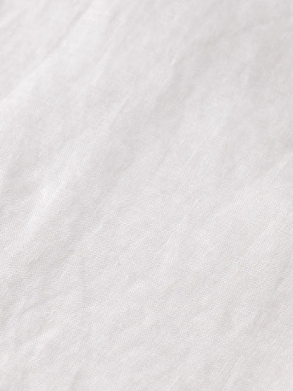 Essentials — Linen Stand Up Collar Shirt