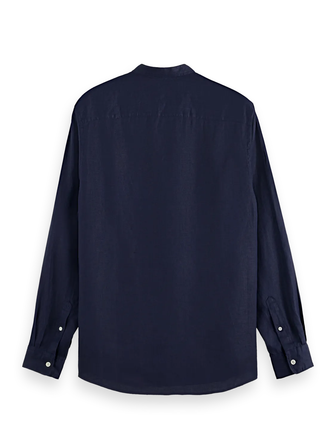 Essentials — Linen Stand Up Collar Shirt