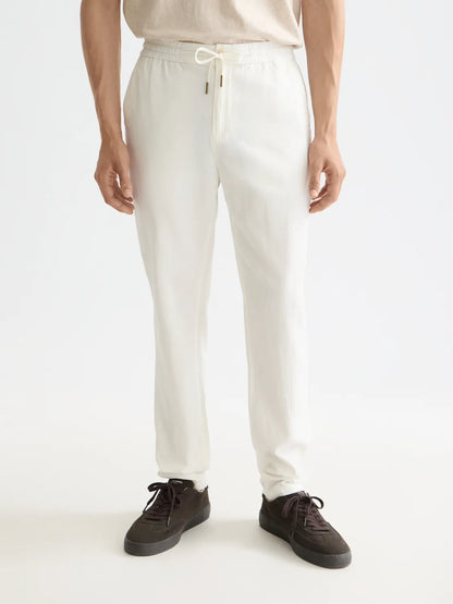 Essentials — Warren Cotton-Linen Twill Jogger