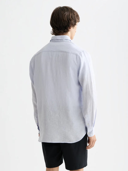 Essentials — Linen Long Sleeve Button-Down Shirt