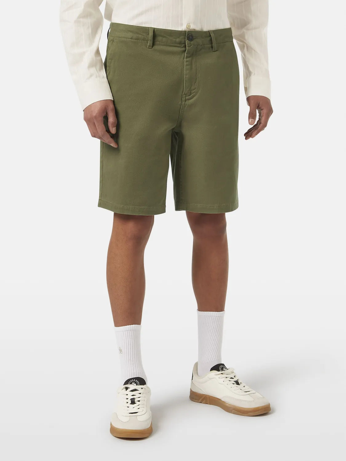 Stuart Washed Cotton-Blend Regular Fit Short